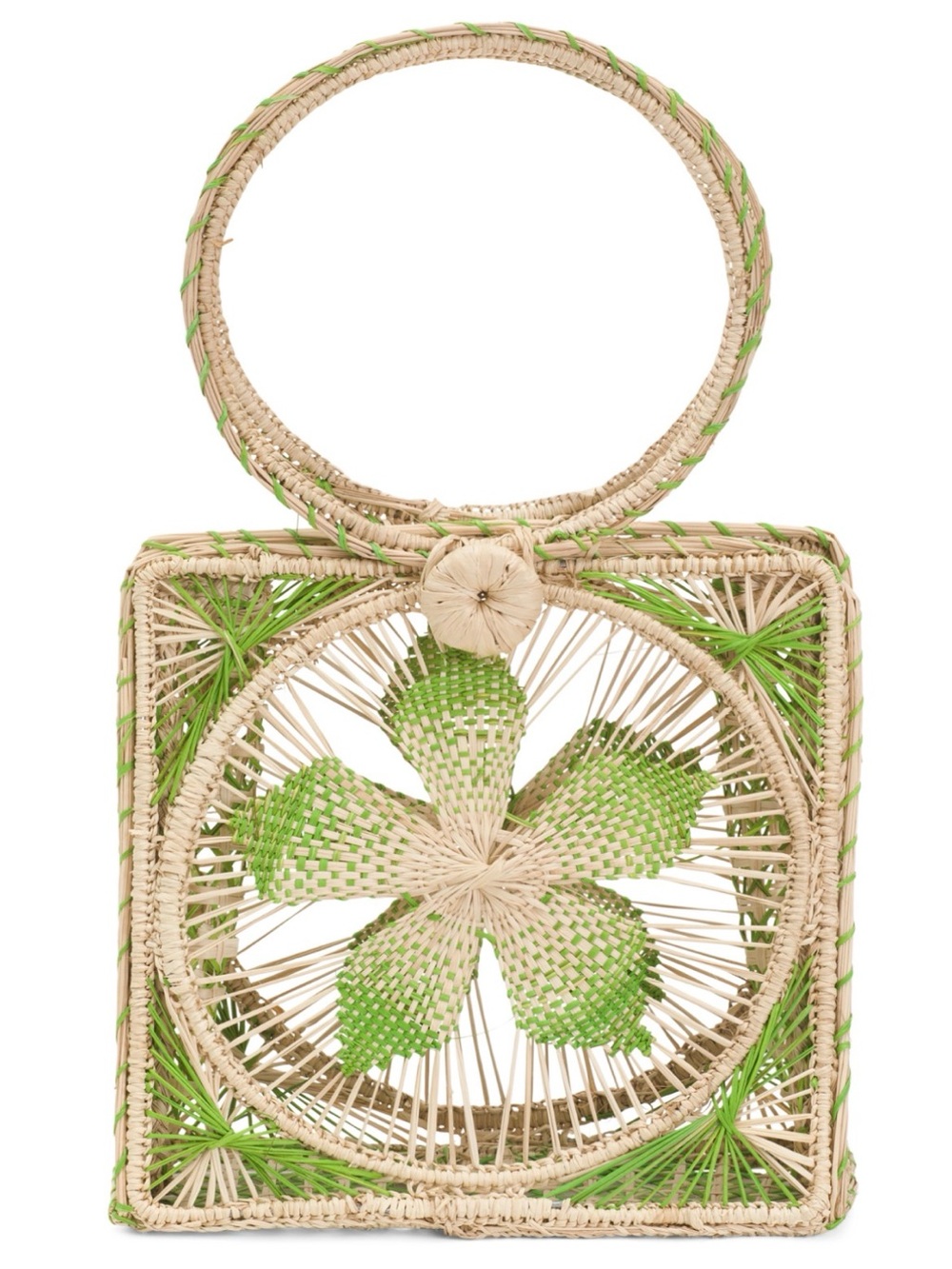 MANO MAGNA Handmade Artisan Mixed Cattleya Raffia Bag